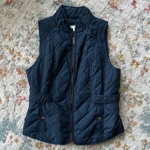Liz Claiborne Quilted Navy Vest